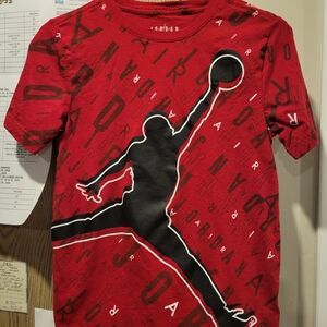 Jordan Kids Red and Black Jumpman T-Shirt